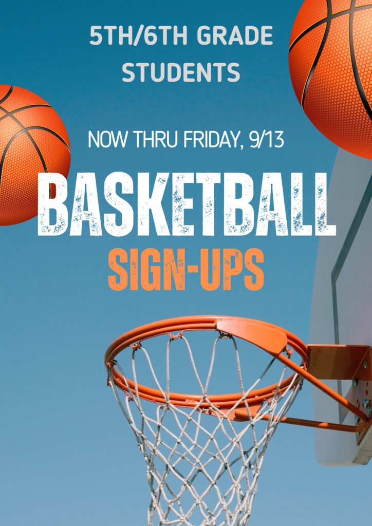 Basketball sign-up poster
