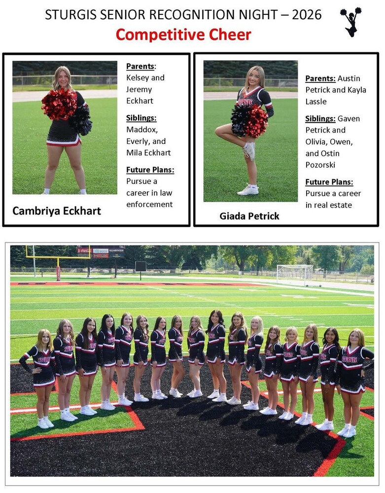 2026 Competitive Cheer Senior Night