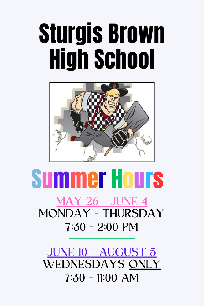 SBHS Summer Hours