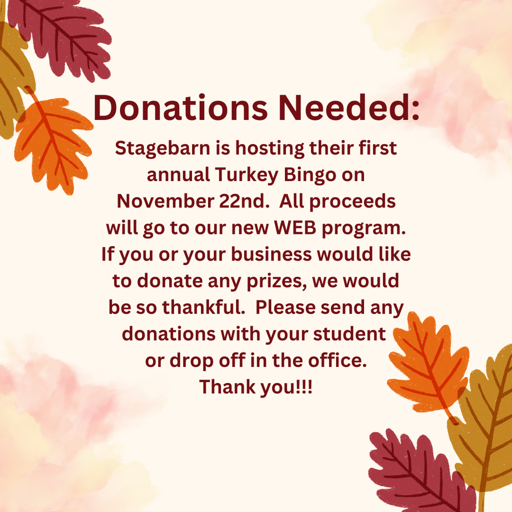 Donations Needed for Turkey Bingo