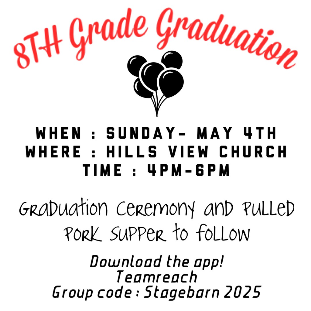 8th Grade Stagebarn Graduation