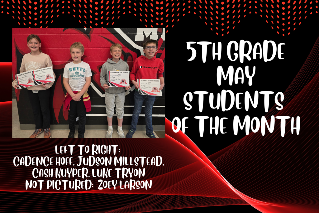 5th Grade Students of the Month