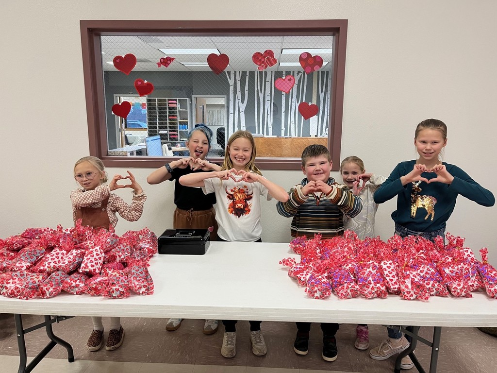student council selling heart bags