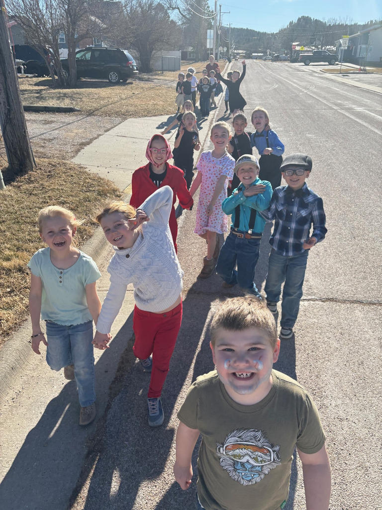 1st grade taking a walk