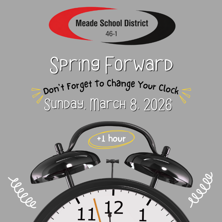 alarm clock with meade school district logo