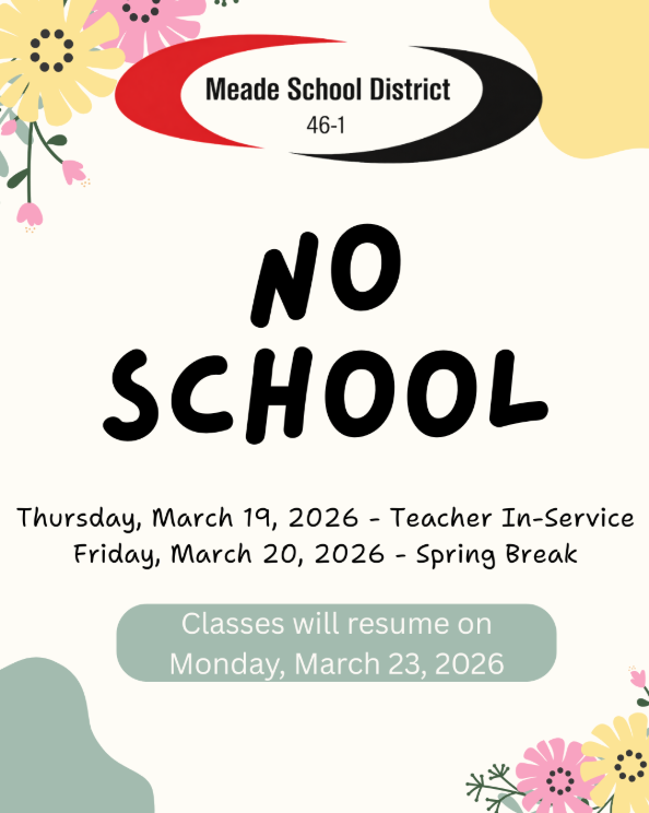 flowers with meade school district logo