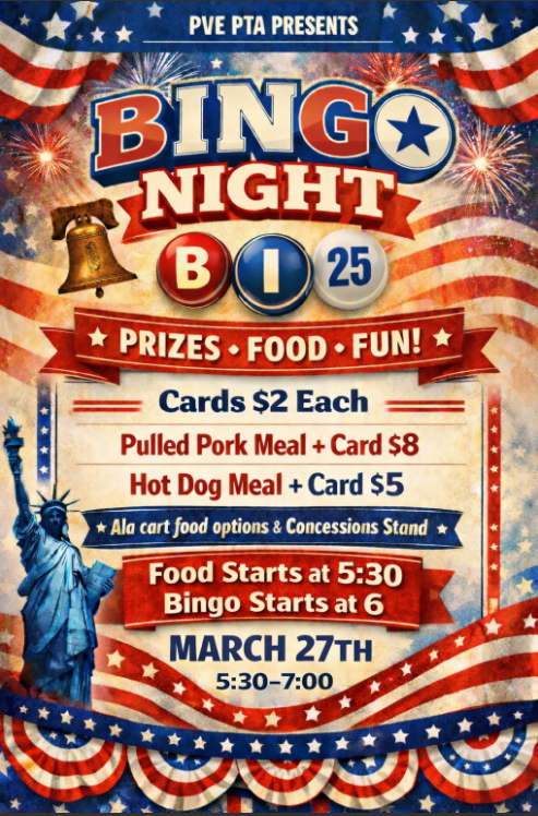 red, white, and blue with statue of liberty and liberty bell