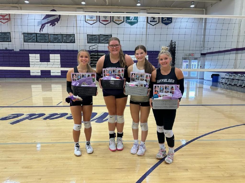 Senior Volleyball athletes