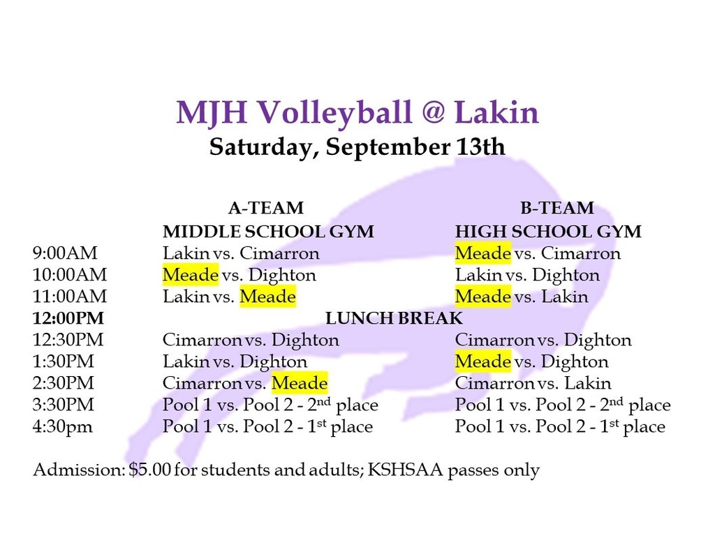 schedule of play
