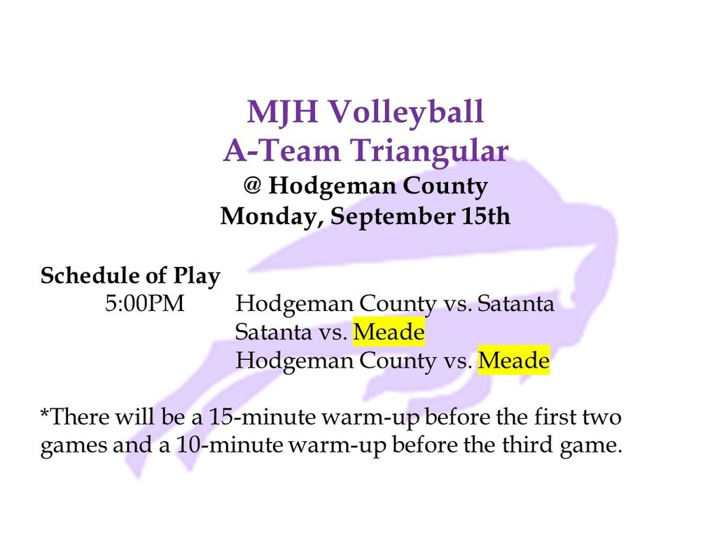 schedule of play