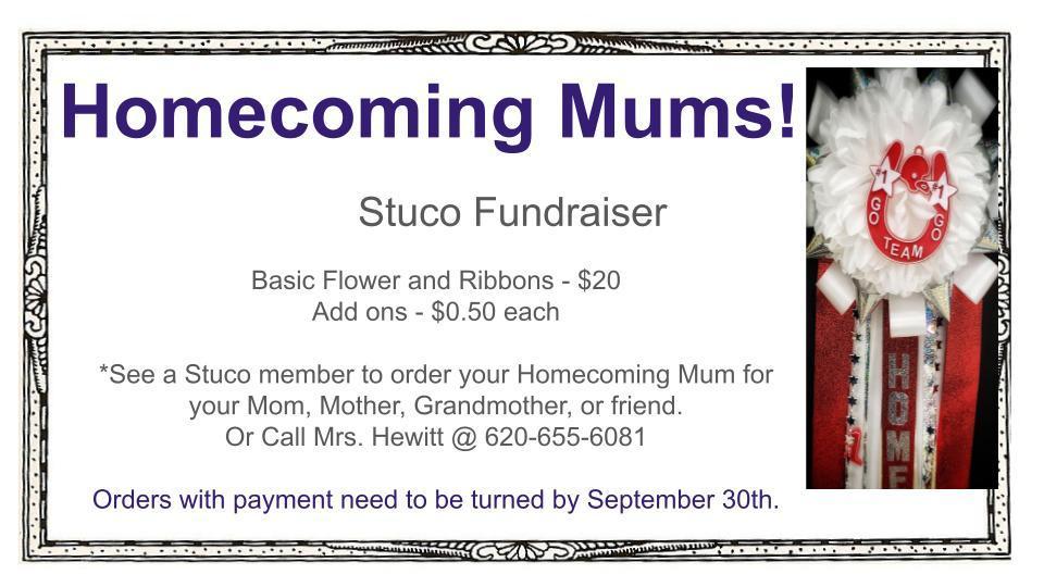 Homecoming Mums flyer