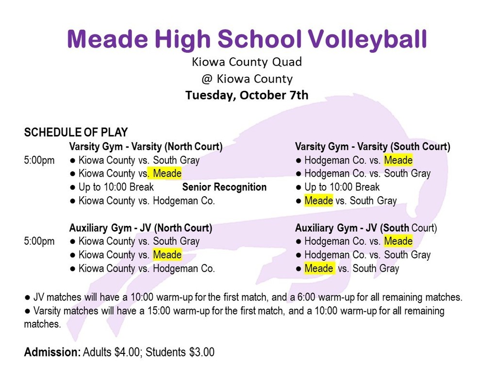 Game Schedule
