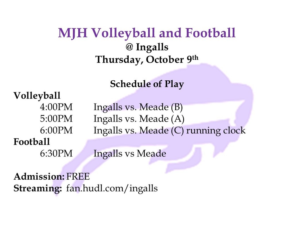 game schedule