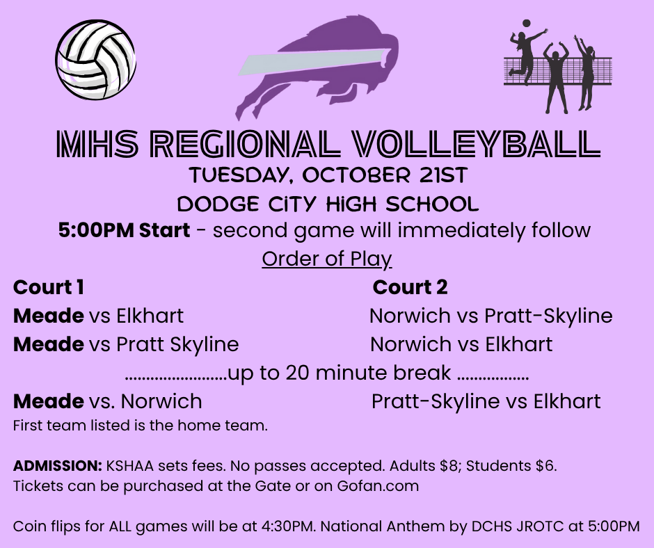 regional volleyball schedule