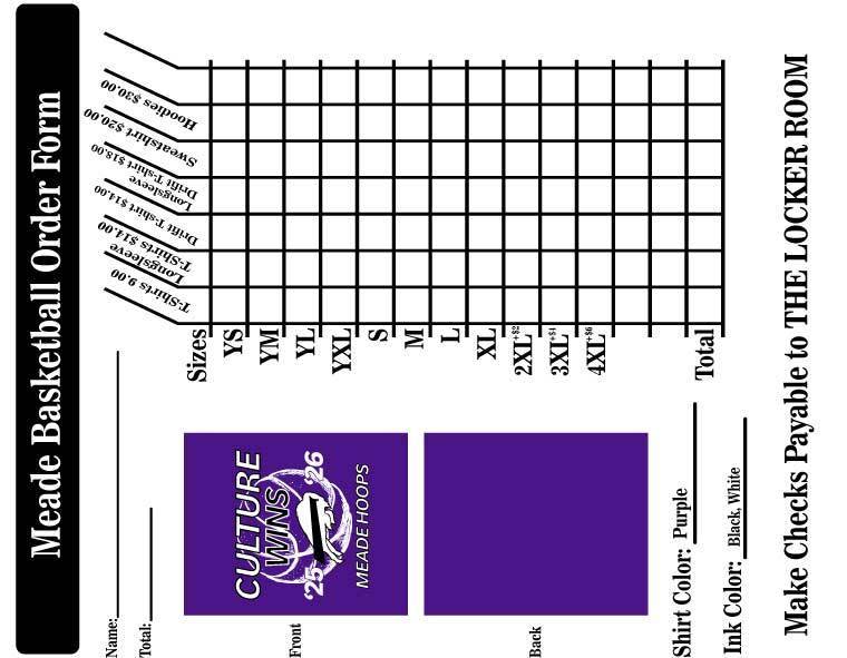 basketball shirt order form