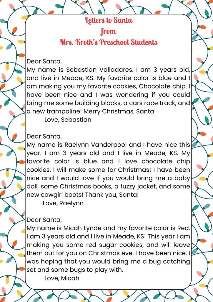 Letters to Santa
