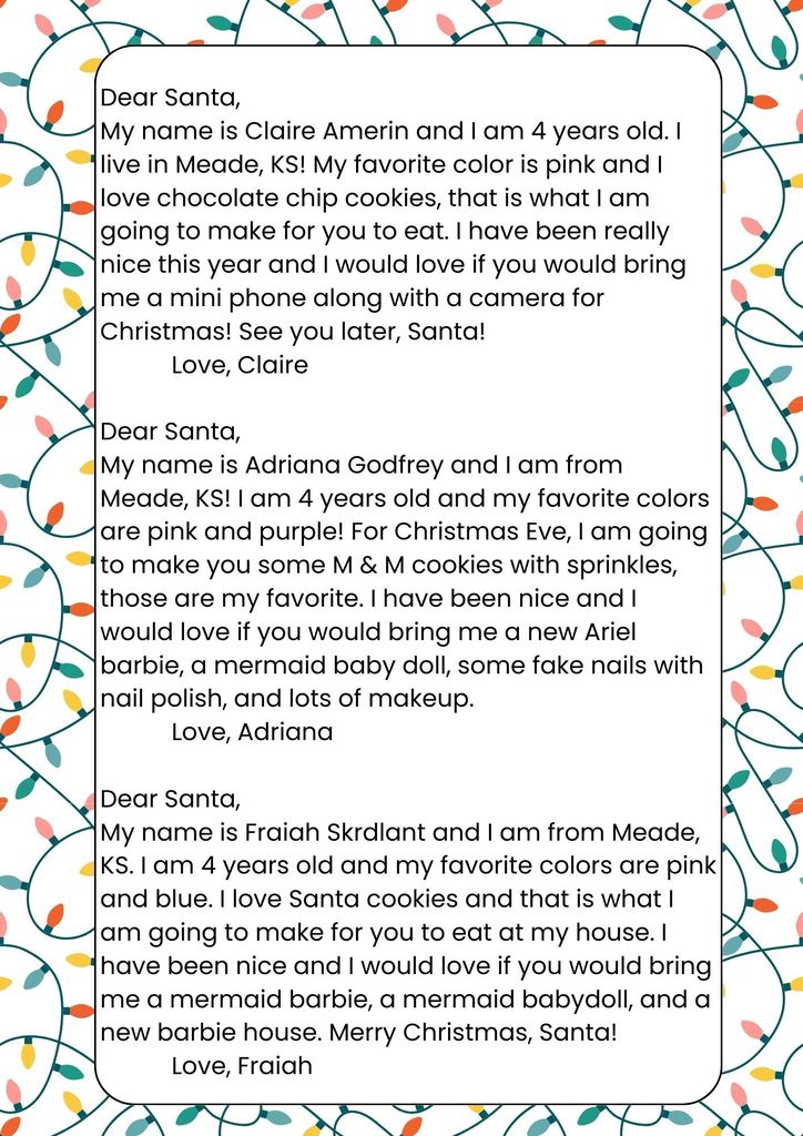 Letters to Santa