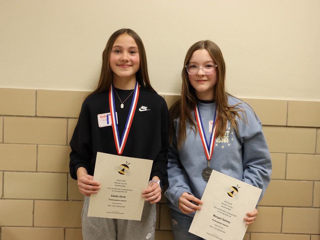 Spelling Bee Champion and runner-up