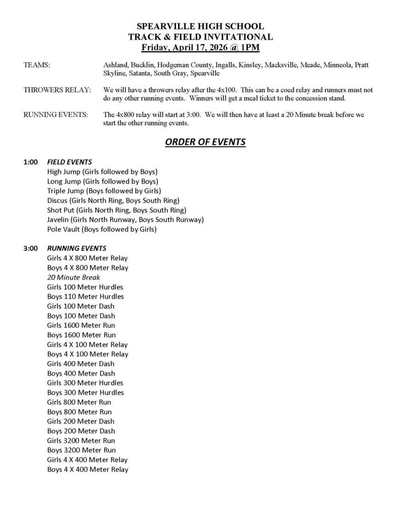 order of events