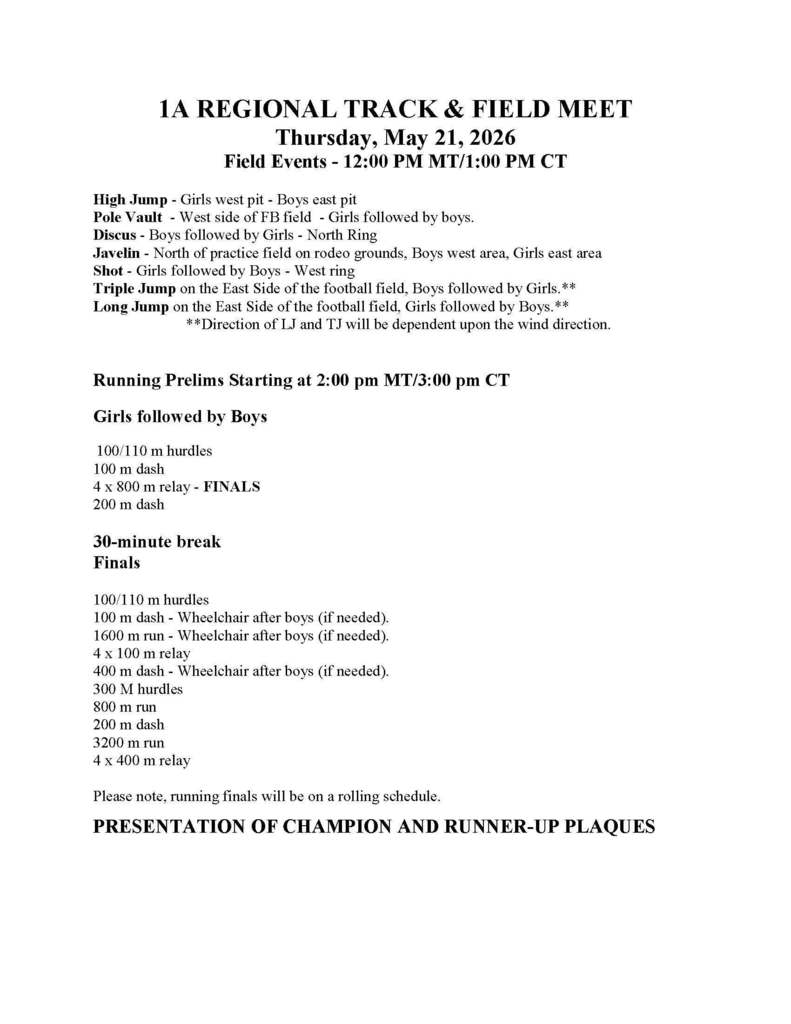 Order of Events