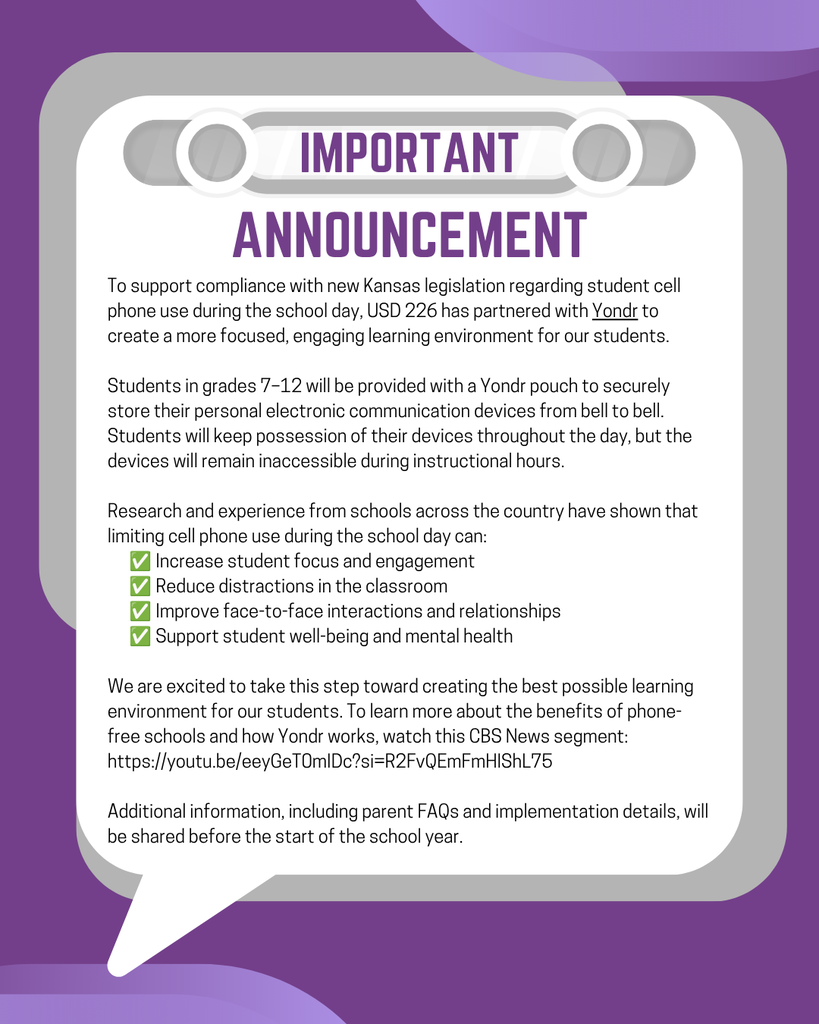 Yondr announcement
