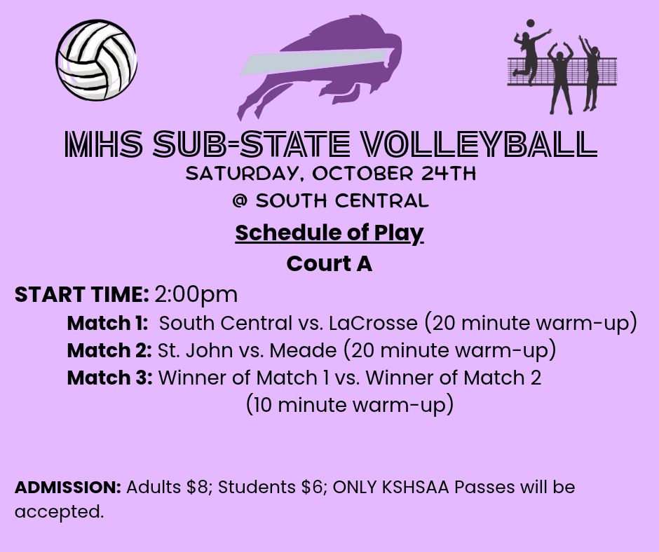 sub-state volleyball schedule