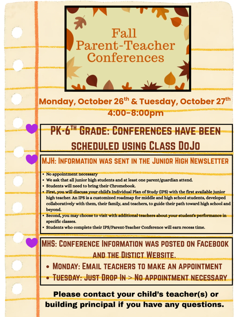 Parent Teacher Conference Information