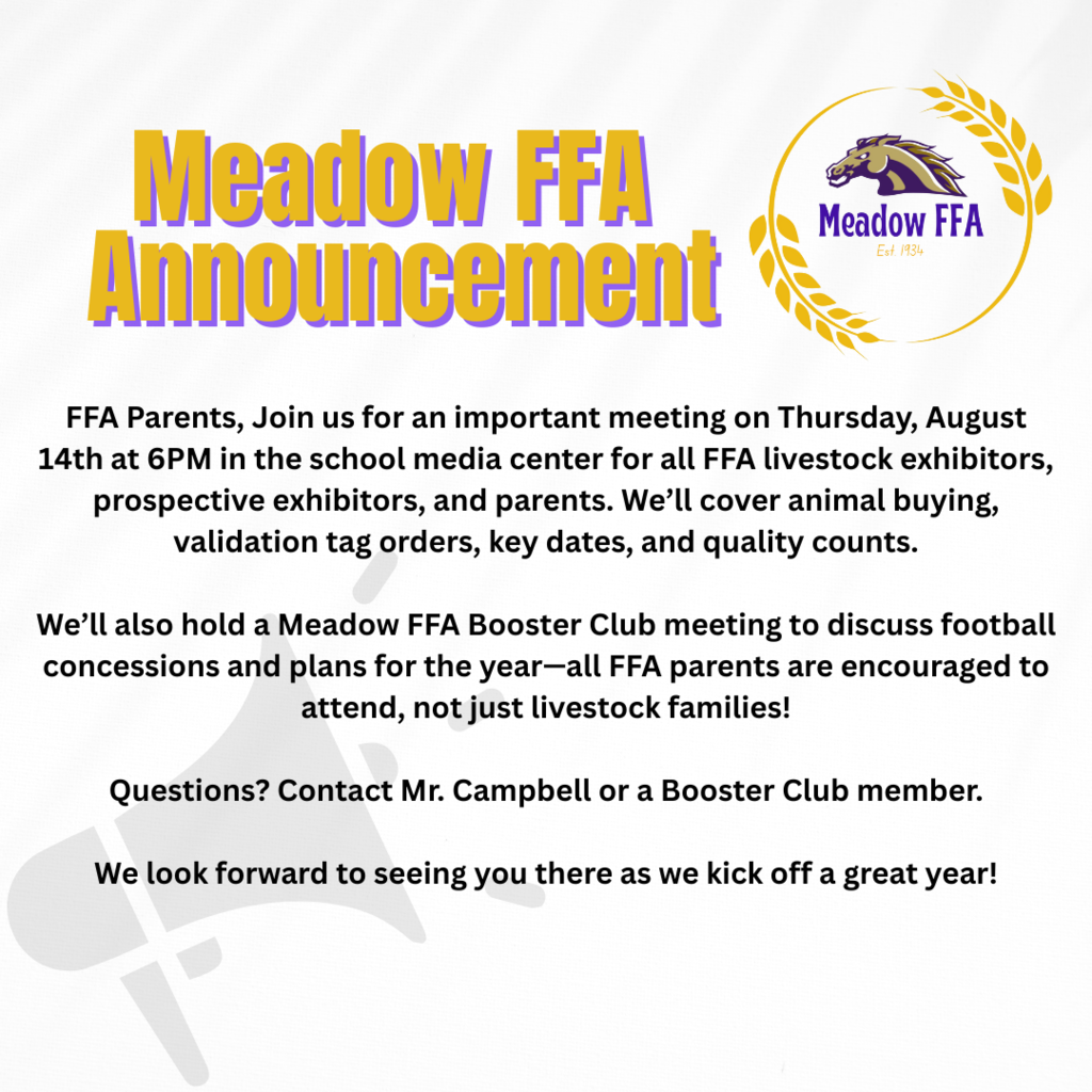 FFA Announcement