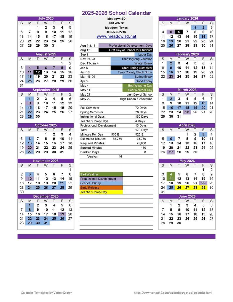 25-26 Calendar
