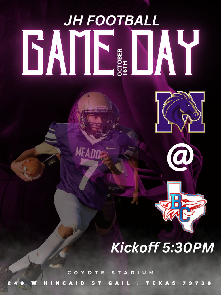 Black Purple Bold Game Day American Football Player Poster
