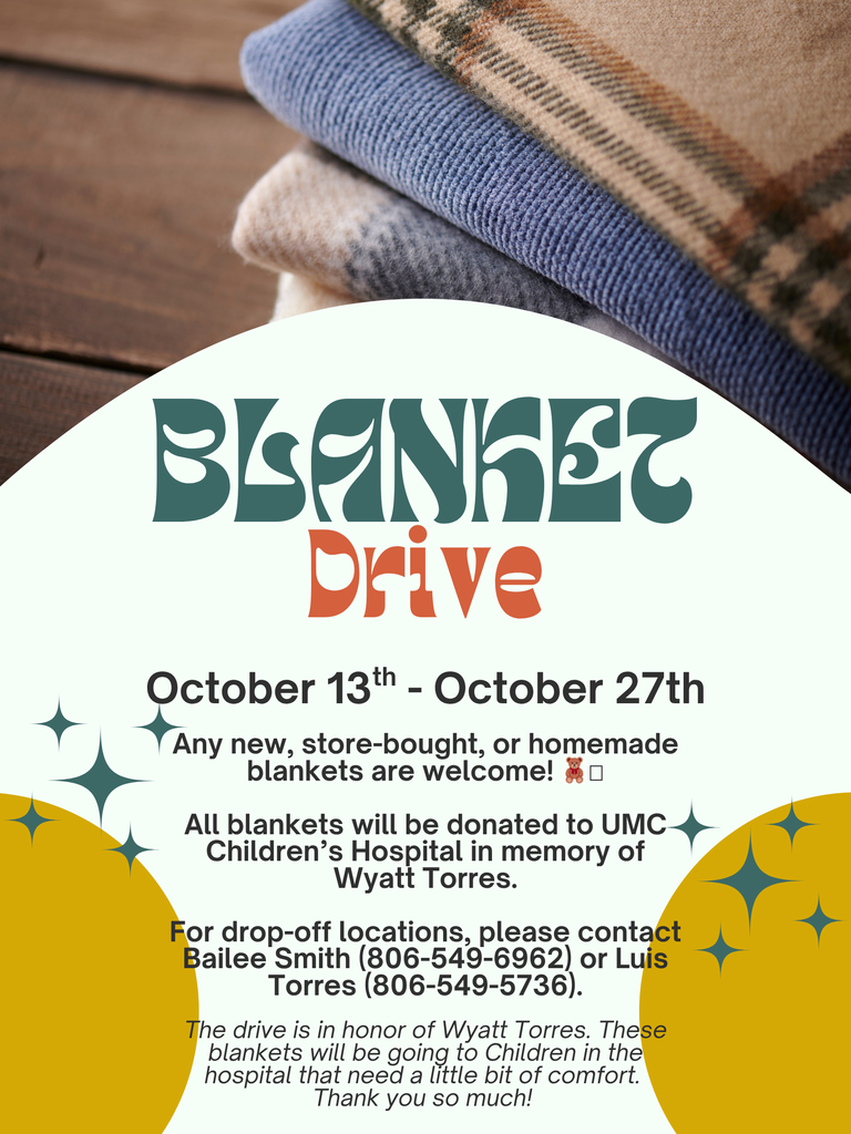 Teal and Mustard Modern Winter Coat Drive Poster