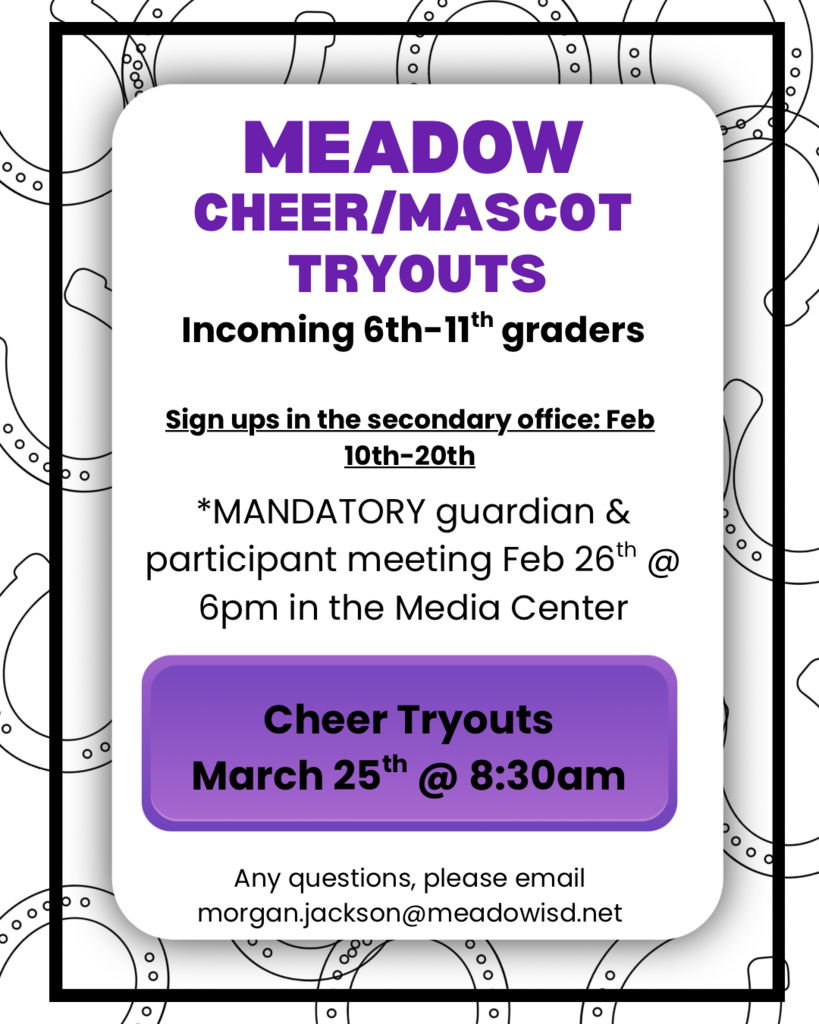 M-Meadow Cheer Tryout Announcement 2