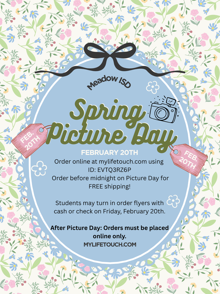 Blue Pink and Green Floral Playful Spring Day Sale Poster