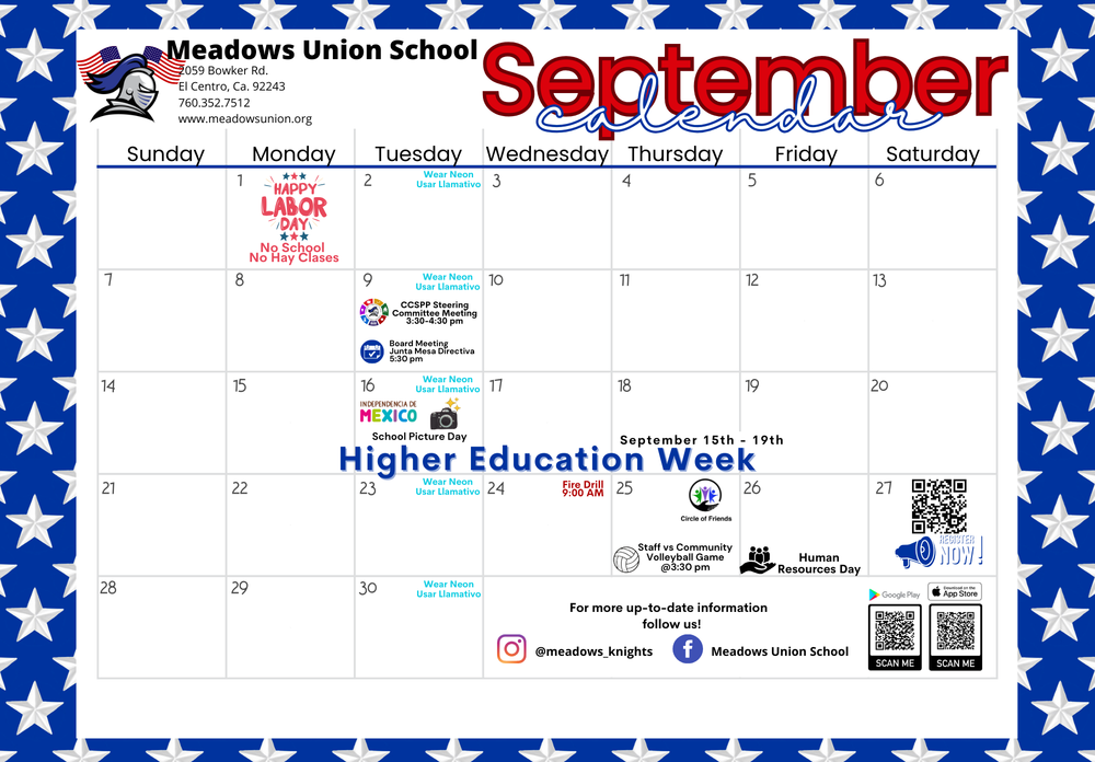 September Calendar