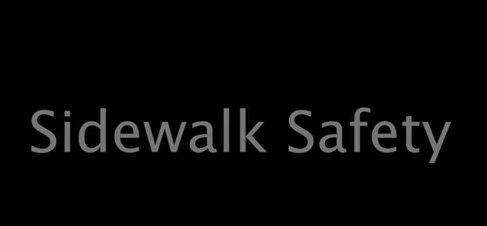 Sidewalk saftey