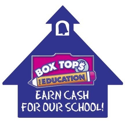 Earn Cash for our school! Box Top education, written on 