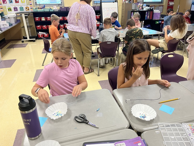 students working 