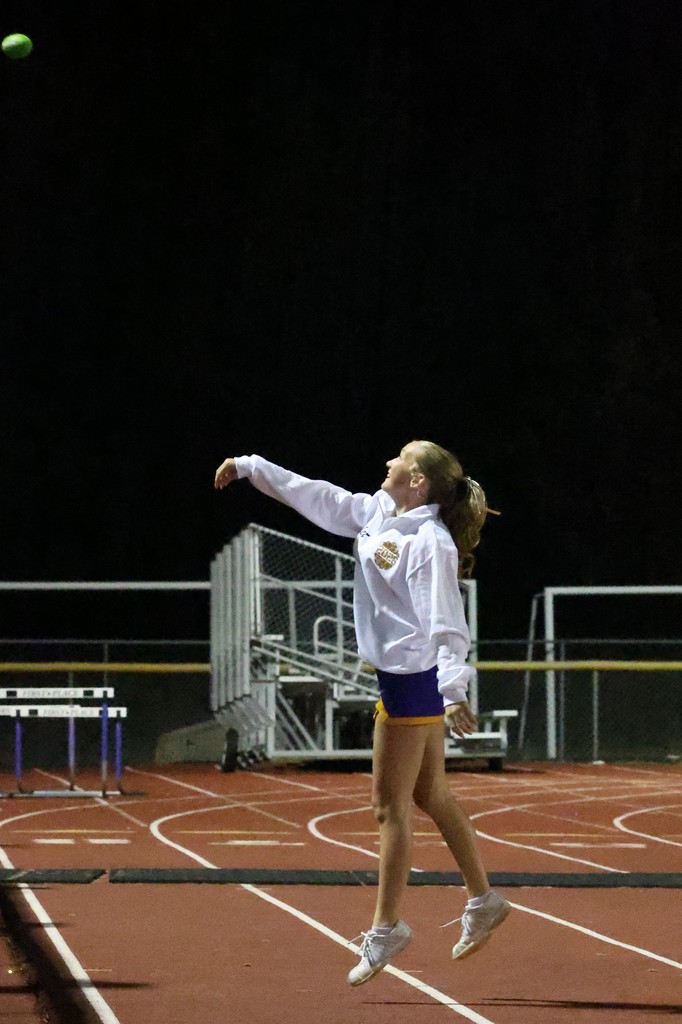 Throwing footballs into the crowd