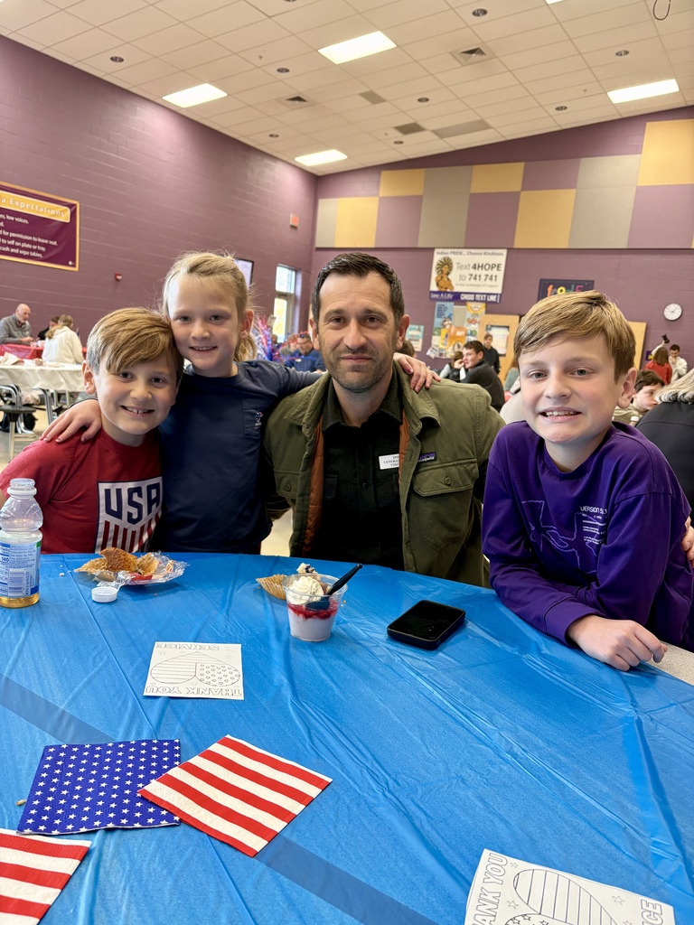 Veterans Day Breakfast and Assembly to honor the brave men and women who have served our nation.