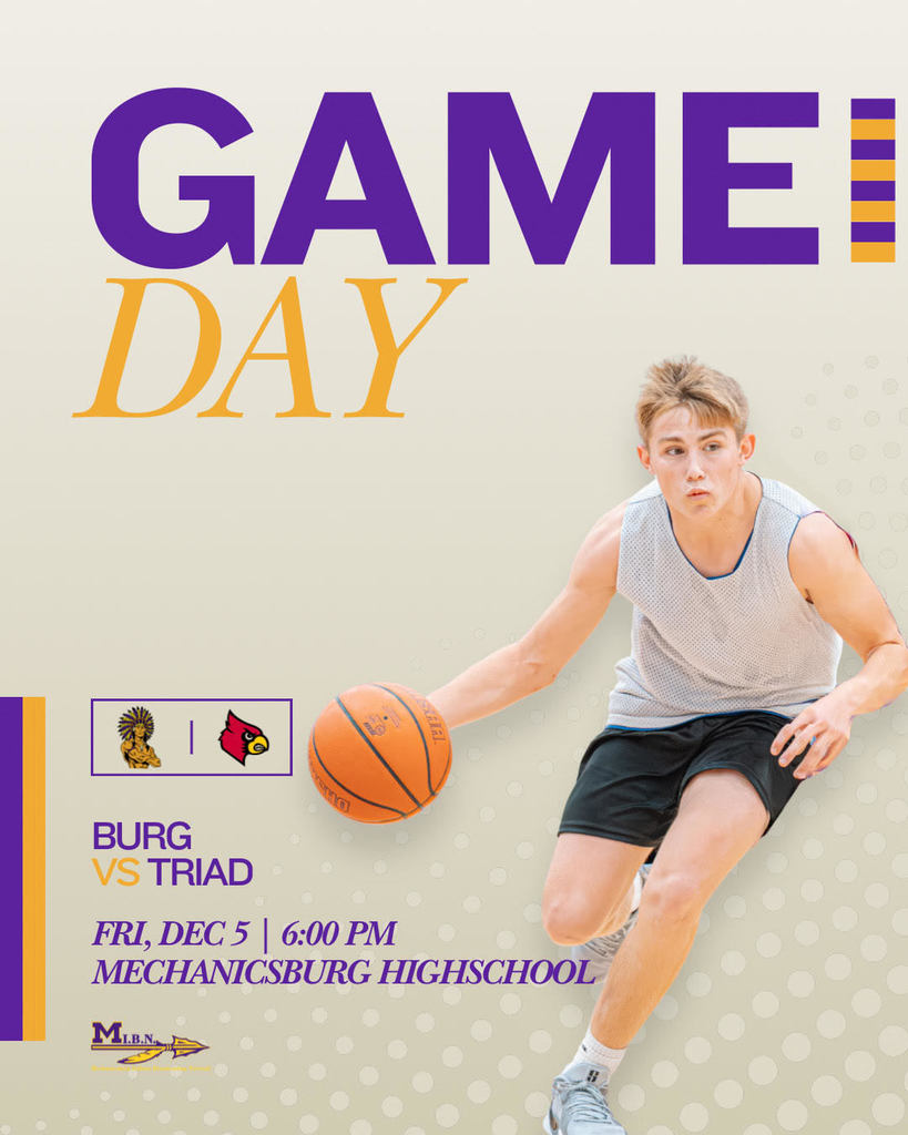 📢 BASKETBALL IS BACK! 📢  Burg vs. Triad  🗓️ Tonight at Home  SEASON OPENER!  JV: 6:00 PM  Varsity to follow  Be there for the first game!  #GoBurg #BurgHoops