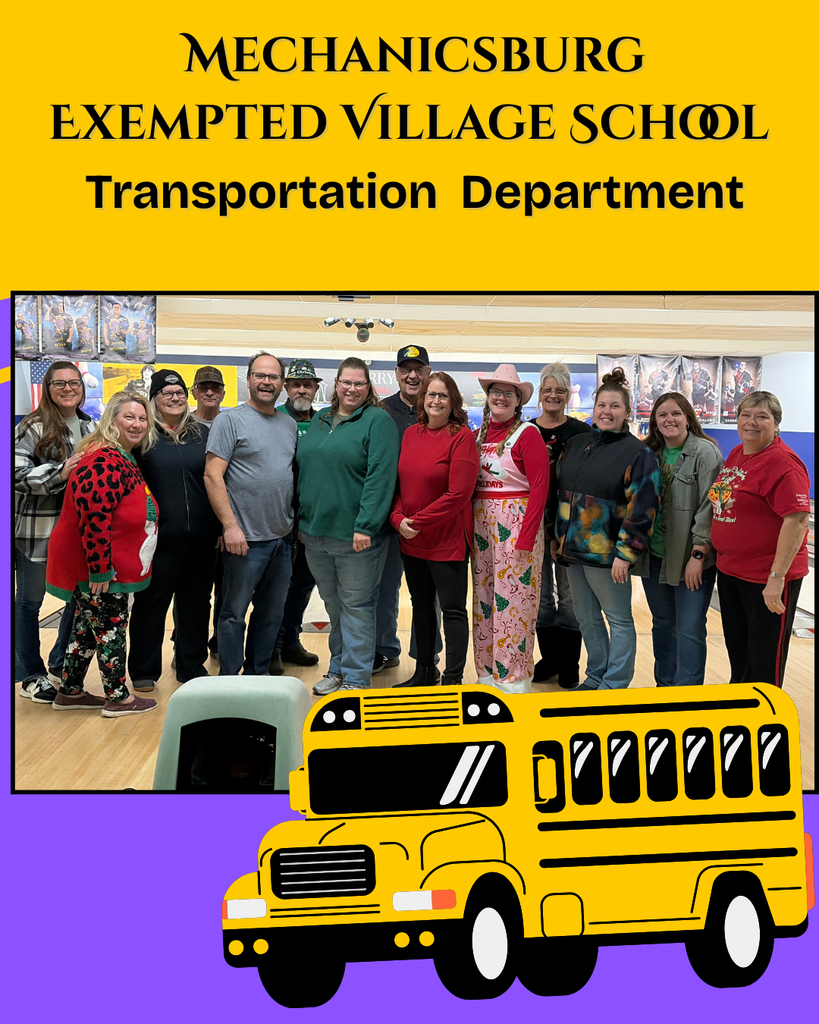 Tranportation Department -   A big thank you to the Transportation Team! We truly appreciate the care you take in transporting our students daily—especially with the recent winter weather. Thank you for keeping our kids safe!  