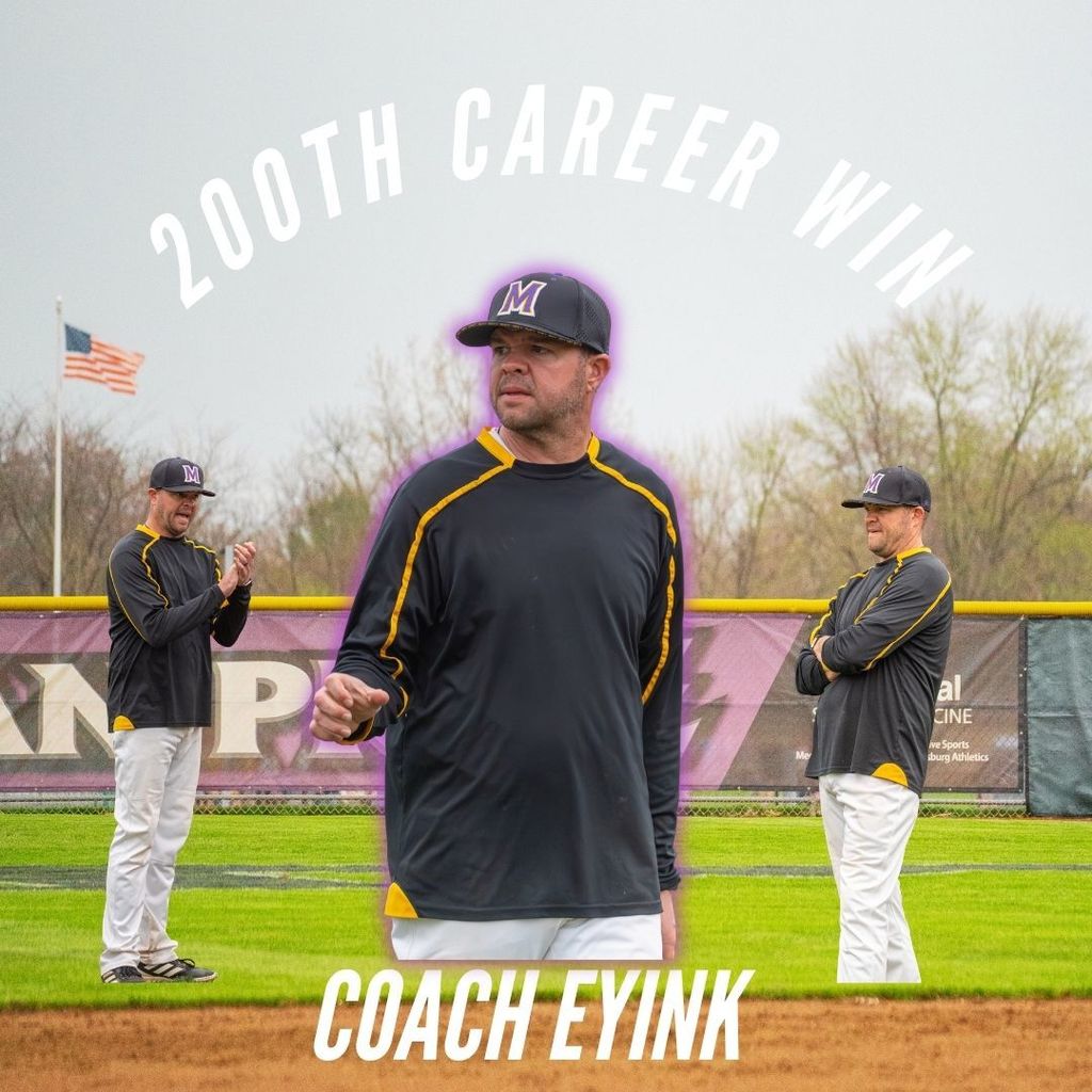 With the 15-2 win over Northeastern Mechanicsburg Baseball moves to 8-0 and Coach Eyink picks up his 200th career win as the head coach for the Indians!