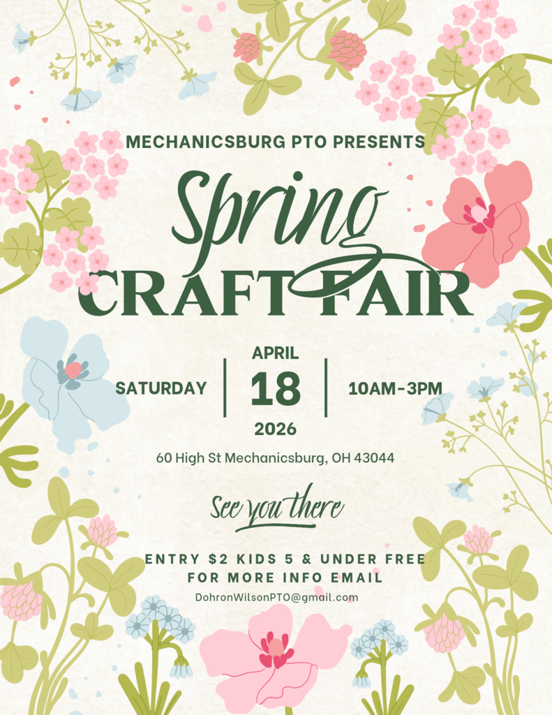 Spring Craft Fair April 18 PTO