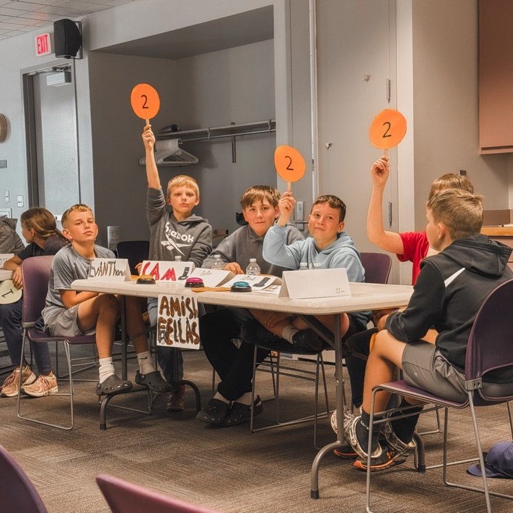 What a page-turner of a day! 📚 Our 5th graders headed to the Champaign County Library today for the Battle of the Books.  To prepare for this event, students had to master the details of over 20 different books. During the competition, they were challenged to identify titles based on complex questions—a true test of their memory and teamwork!  We are so incredibly proud of our students, who demonstrated exactly what it means to be Accountable Leaders and Creative Problem Solvers. Our two 5th-grade teams both made it to the championship round, making it an all-Burg finale! 🏆  Congratulations to our readers for their hard work and for representing our school with such pride and academic grit.