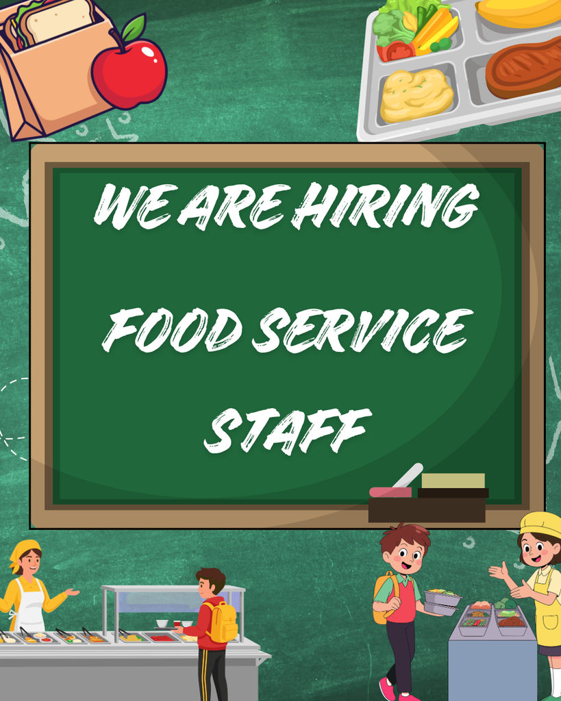 We are hiring food service staff 