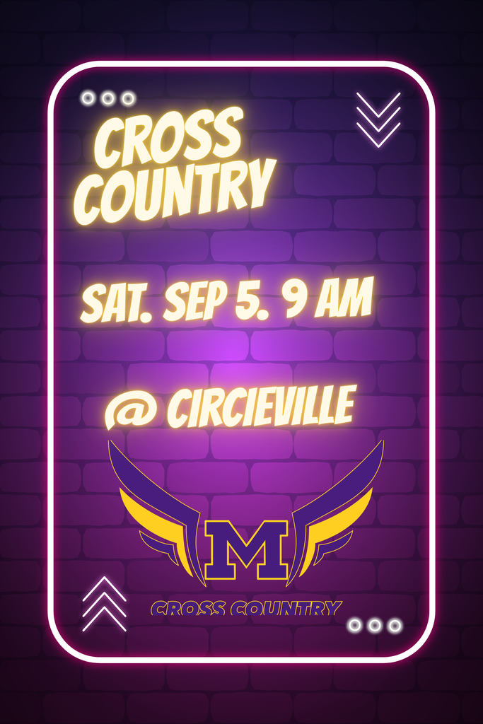 🏃♂️💨 XC GAMEDAY IN CIRCLEVILLE! 🏃♀️💨 The Mechanicsburg Cross Country team hits the course this Saturday! Come out and support your Indians as they race for the podium! 📅 Date: Saturday, September 5 ⏰ Time: 9:00 AM 📍 Location: Circleville Drop a 💜 in the comments to send your energy to our runners! #GoBurg #MechanicsburgXC #CrossCountry #OHSAA #IndianNation #RaceDay
