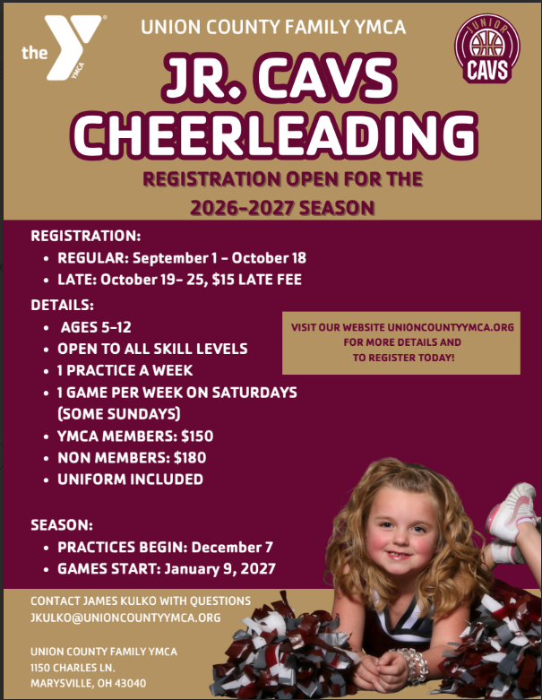 JR. caves cheerleading