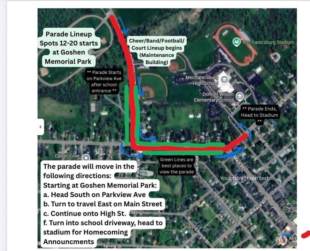 parade map