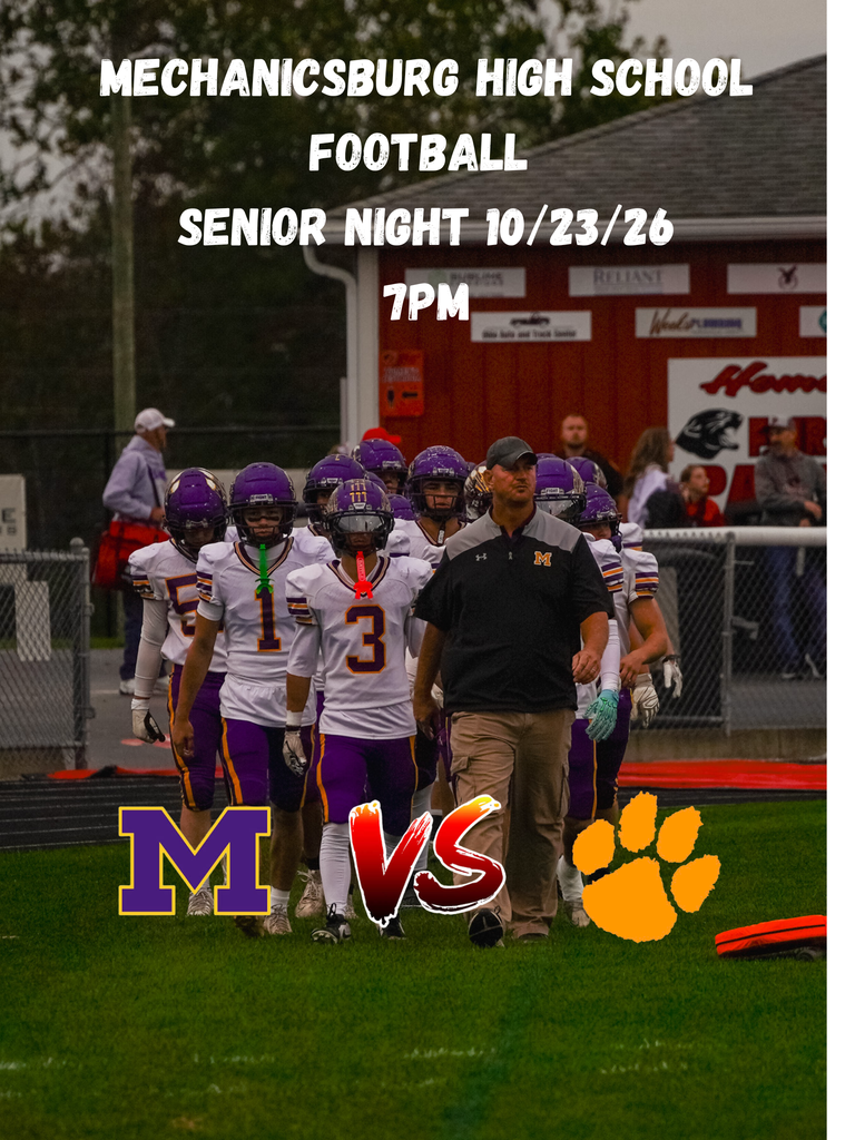 🏈 IT’S GAME DAY, INDIANS NATION! 🏈  High school football Friday is HERE! Tonight, we celebrate our Seniors and your Mechanicsburg Indians take on West Liberty-Salem tonight under the home lights. Let's pack the stands and bring the noise! 💜💛  📍 Location: Mechanicsburg High School 🕖 Kickoff: 7:00 PM  📺 CAN'T MAKE IT IN PERSON? We've got you covered! Catch all the action LIVE on YouTube on the MIBN channel!   Subscribe, set your notifications, and root for the Indians from wherever you are!  #MHSFootball #IndiansPride #FridayNightLights #OHSAA #MIBN #MechanicsburgOH #GoIndians