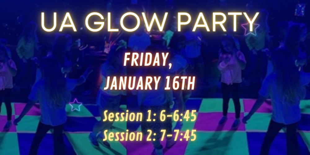 image of students at glow party